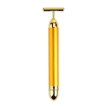 24K Gold Energy Beauty Bar Electric Facial Massage Roller